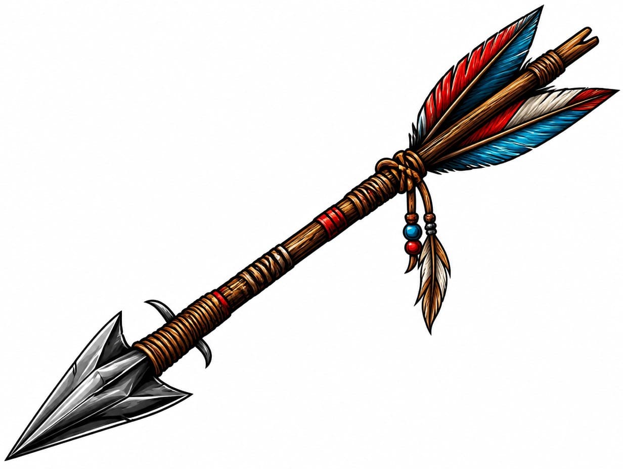 AI-generated arrow tattoo design sample