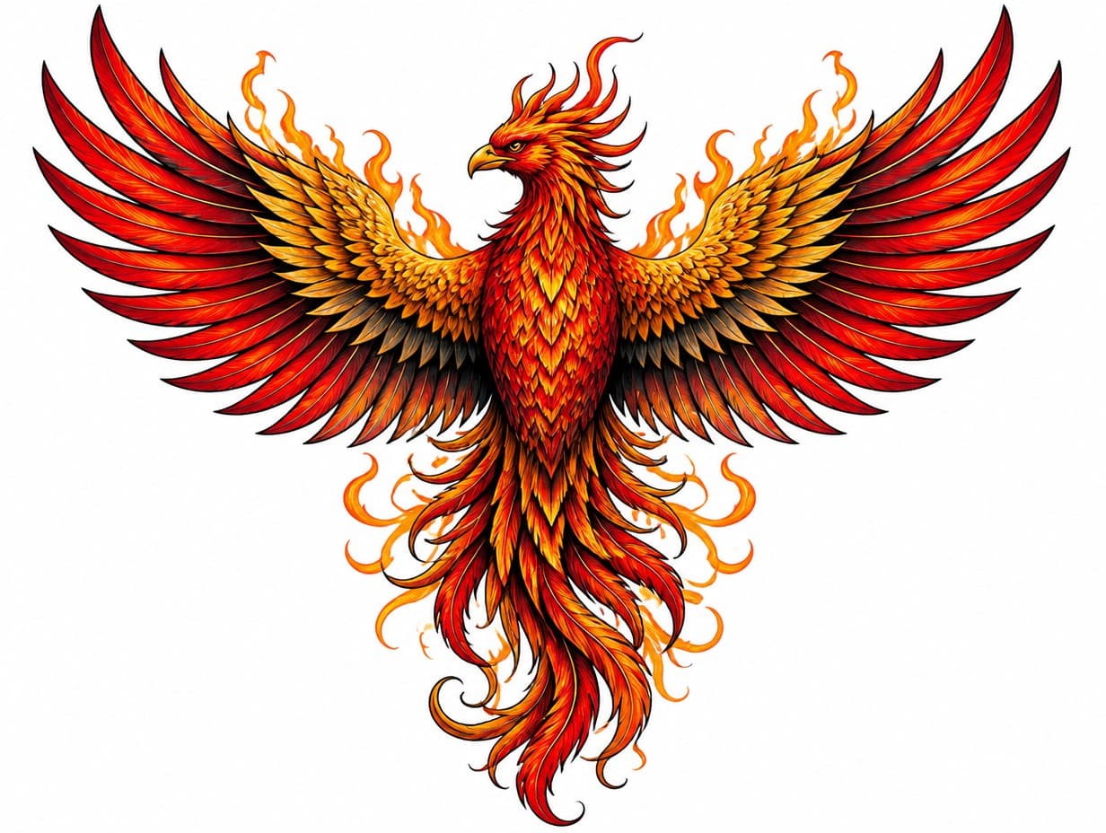 AI-generated back tattoo design sample