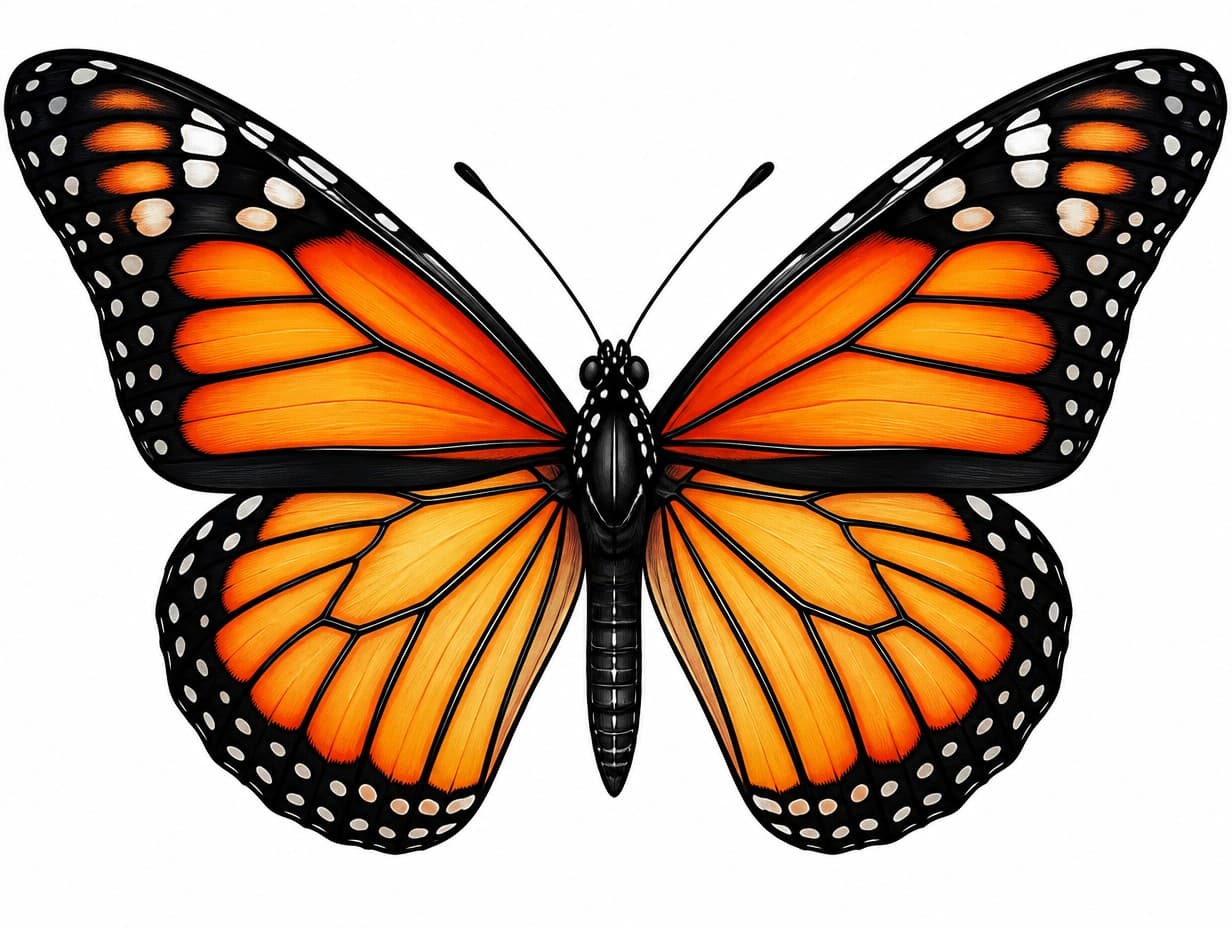 AI-generated butterfly tattoo design sample