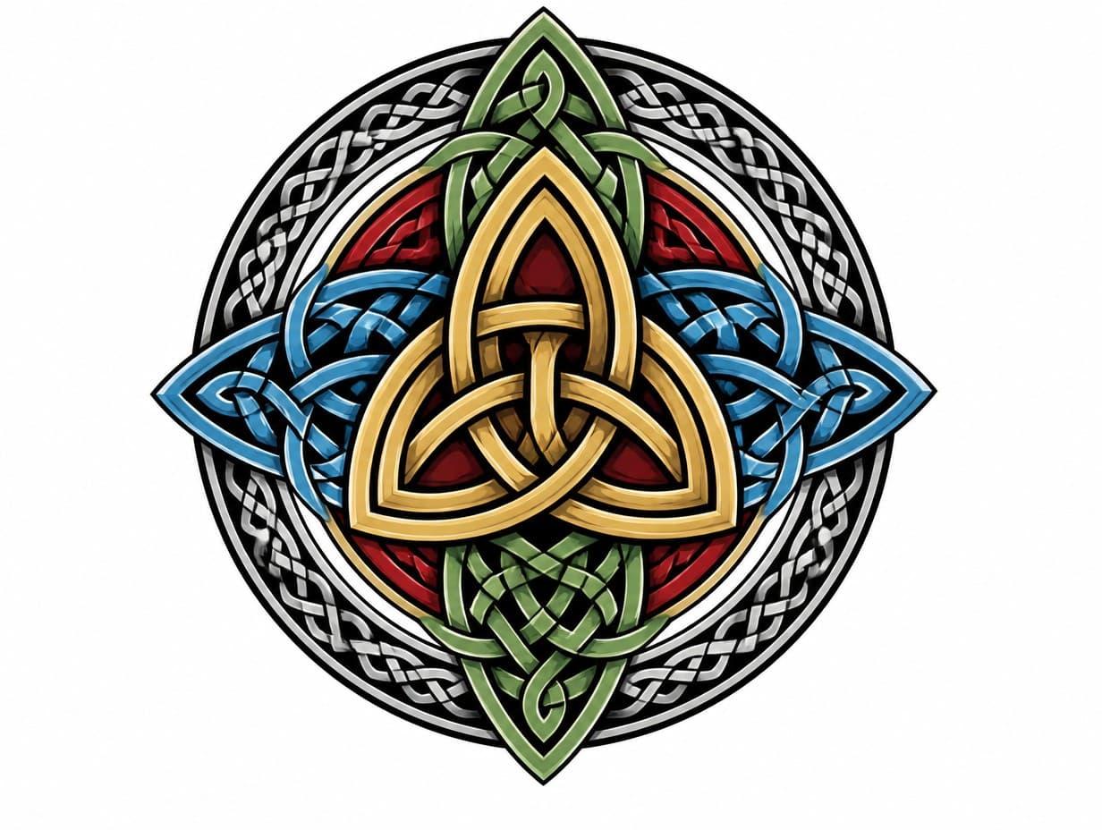 AI-generated celtic tattoo design sample