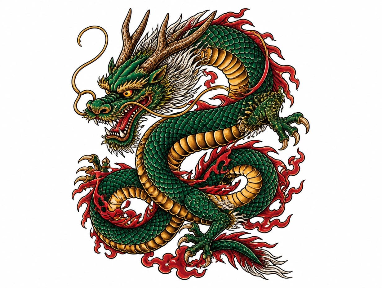 AI-generated tattoo animation tattoo design sample