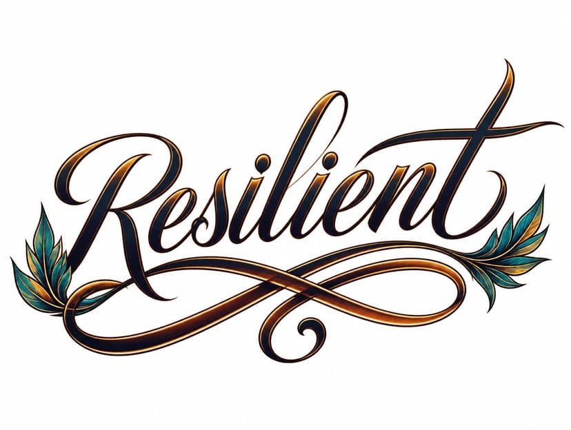 AI lettering tattoo design
