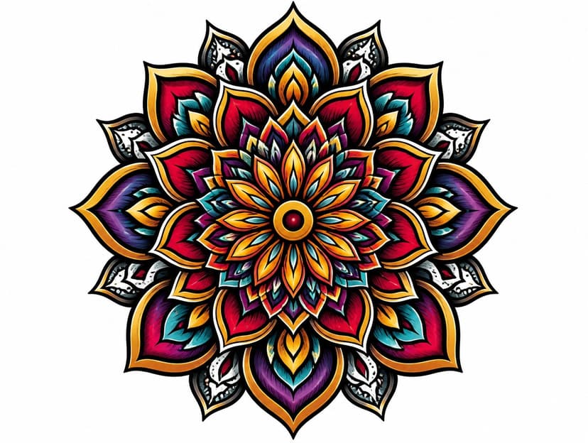 AI mandala tattoo design