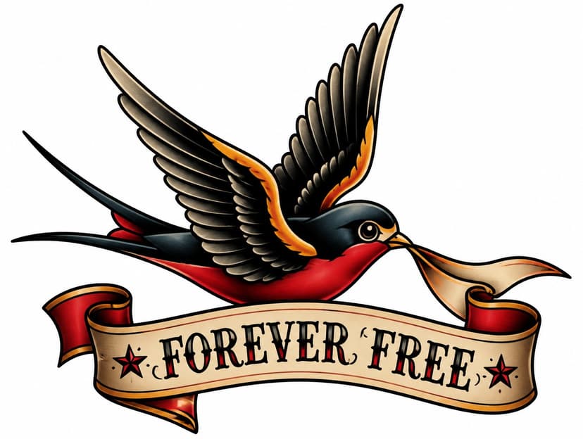AI traditional tattoo design