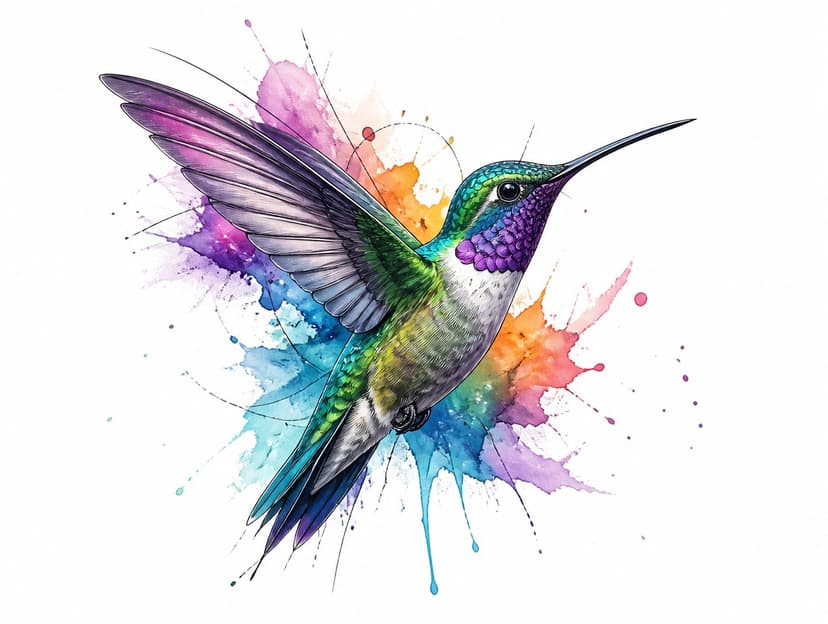 AI watercolor tattoo design